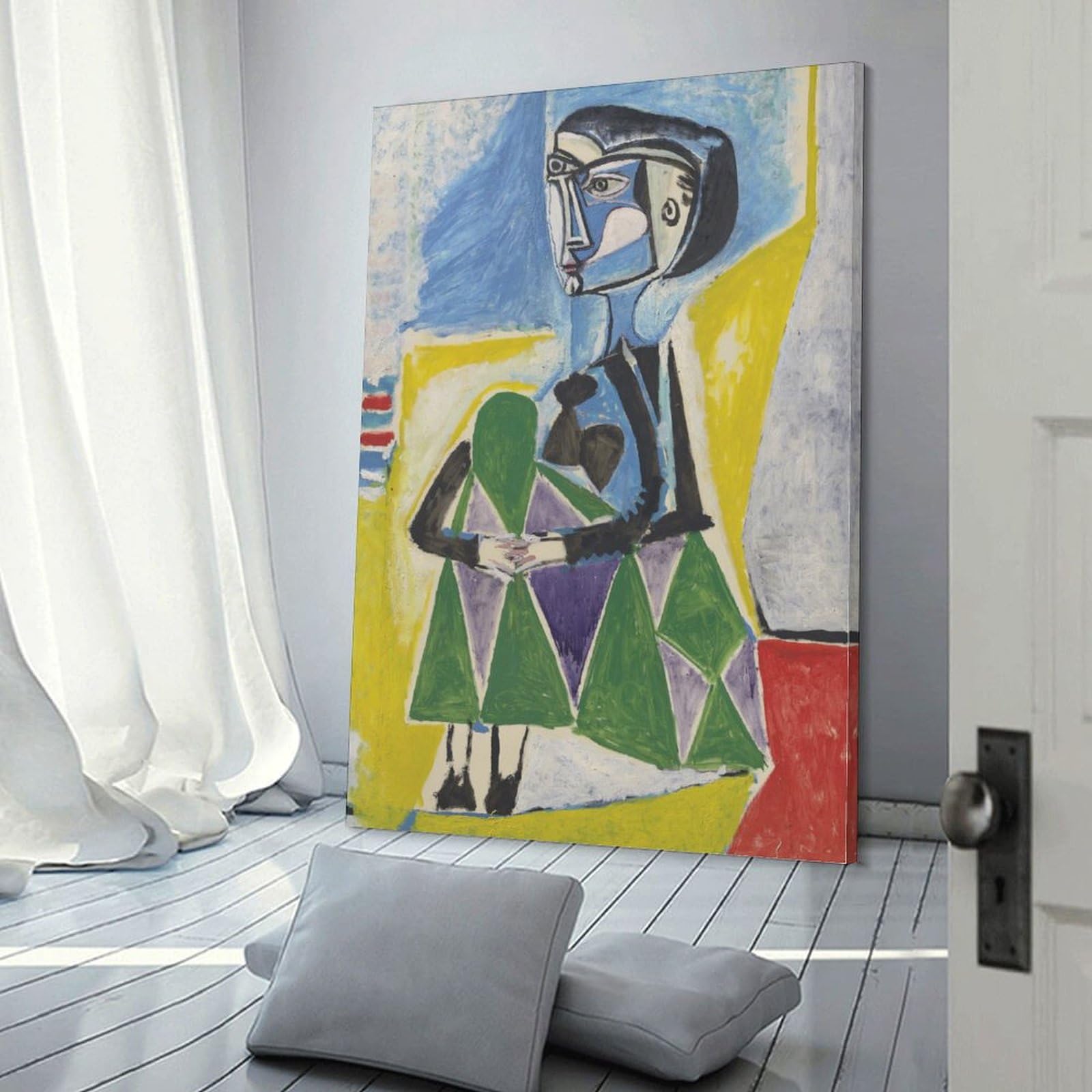 Amazon.com: Pablo Picasso Prints，'Woman Sitting Hugging Her Knees